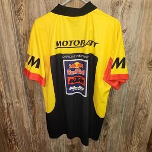 Red Bull KTM Motobatt Racing Jersey Short Sleeve Shirt Size 2XL Black Yellow